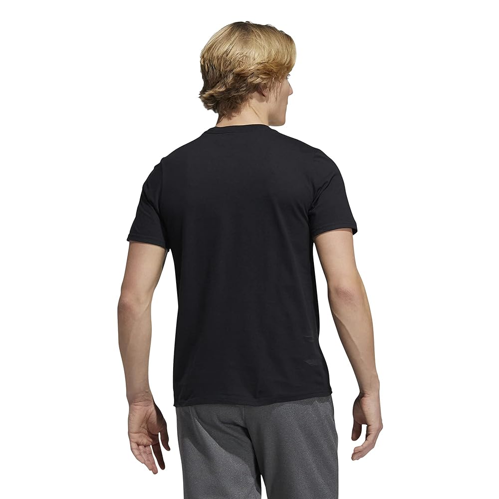 adidas Men's Amplifier Tee Shirt, Black/White, M/M : Amazon